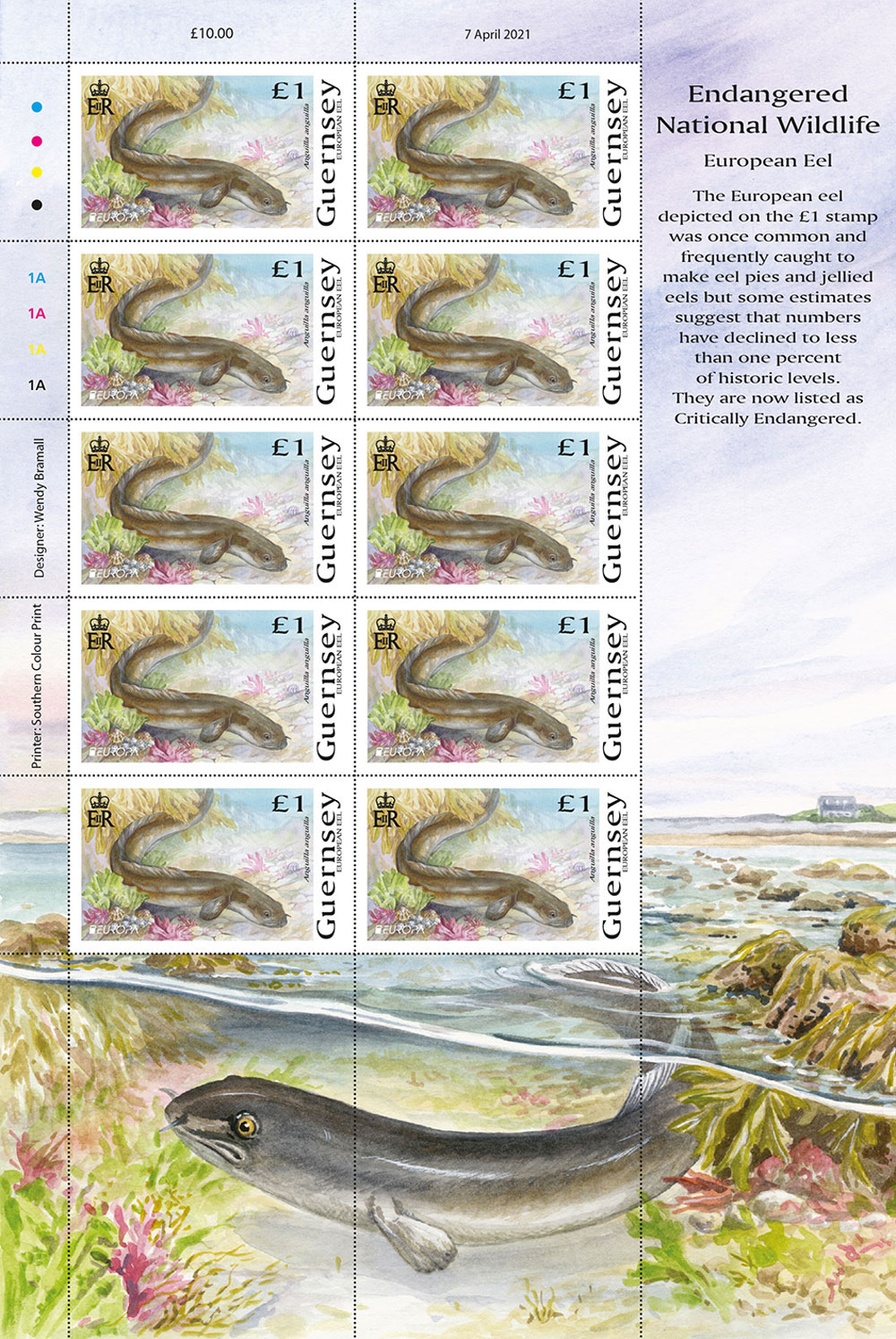 Sheet of 10 (Europa £1)